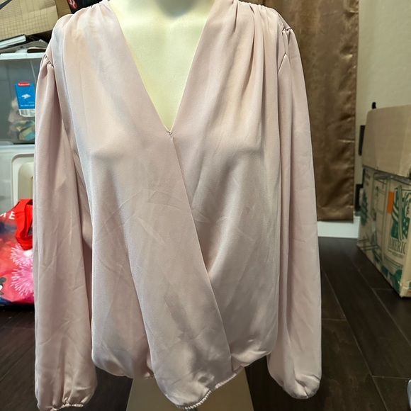 Elodie Faux Wrap Long Sleeve Blouse - Picture 1 of 3